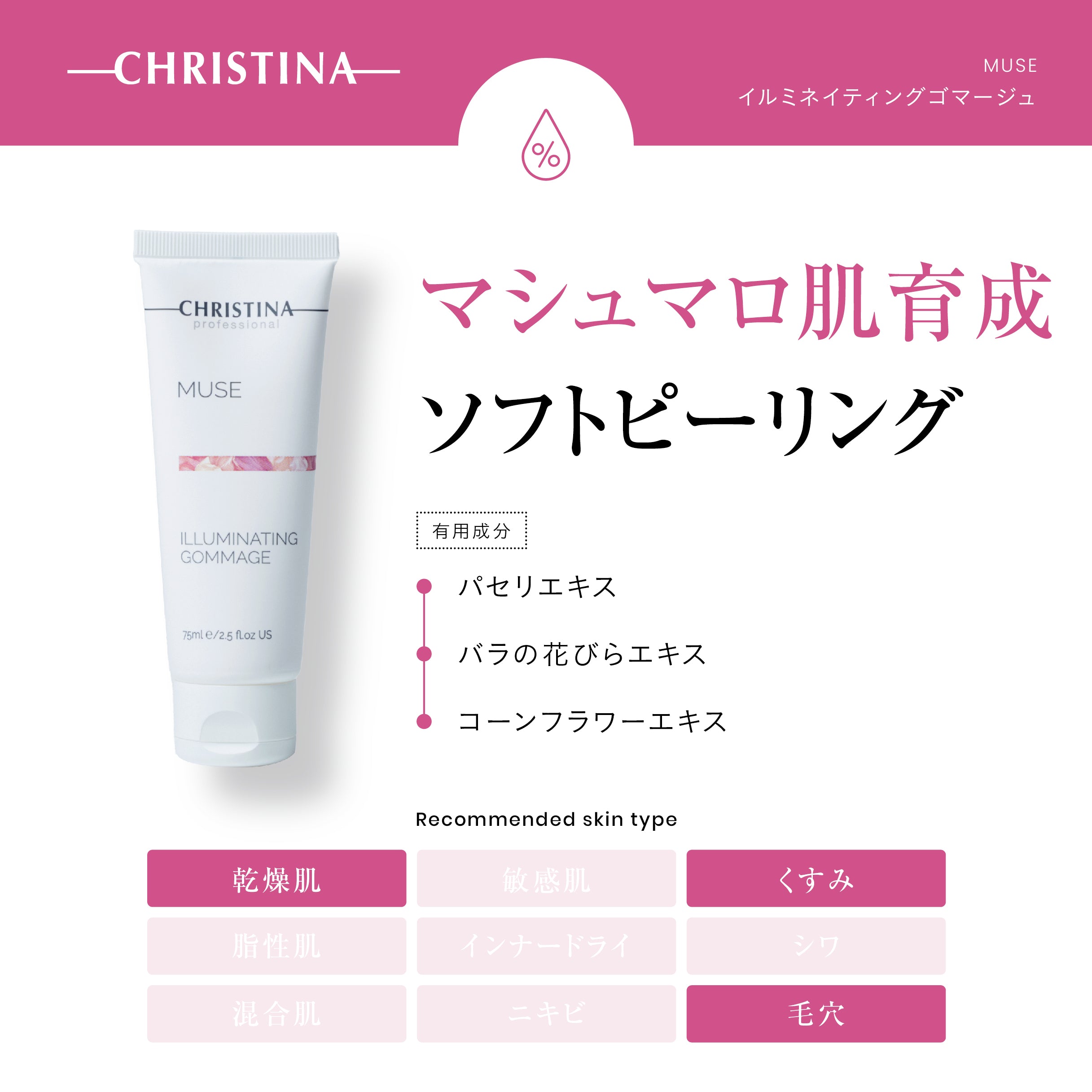 クリスティーナ クレンジング＆ゴマージュ＆マスク □□──────────────────□□ クリスティーナ
